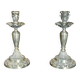 Pair of 1930s silver plated candlesticks