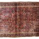Handmade antique Persian Sarouk rug  x 161cm 1920s - 1B742