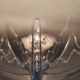 Transparent and Blue Murano Glass Pendant attributed to  Mazzega, Italy