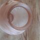 Pair of art deco vases in salmon glass signed NS
