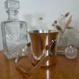 Silver metal ice bucket