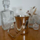 Silver metal ice bucket