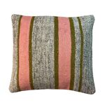 Vintage turkish kilim cushion cover , 40 x 40 cm