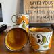Boch La Louvière cups - Paradiso Yellow series