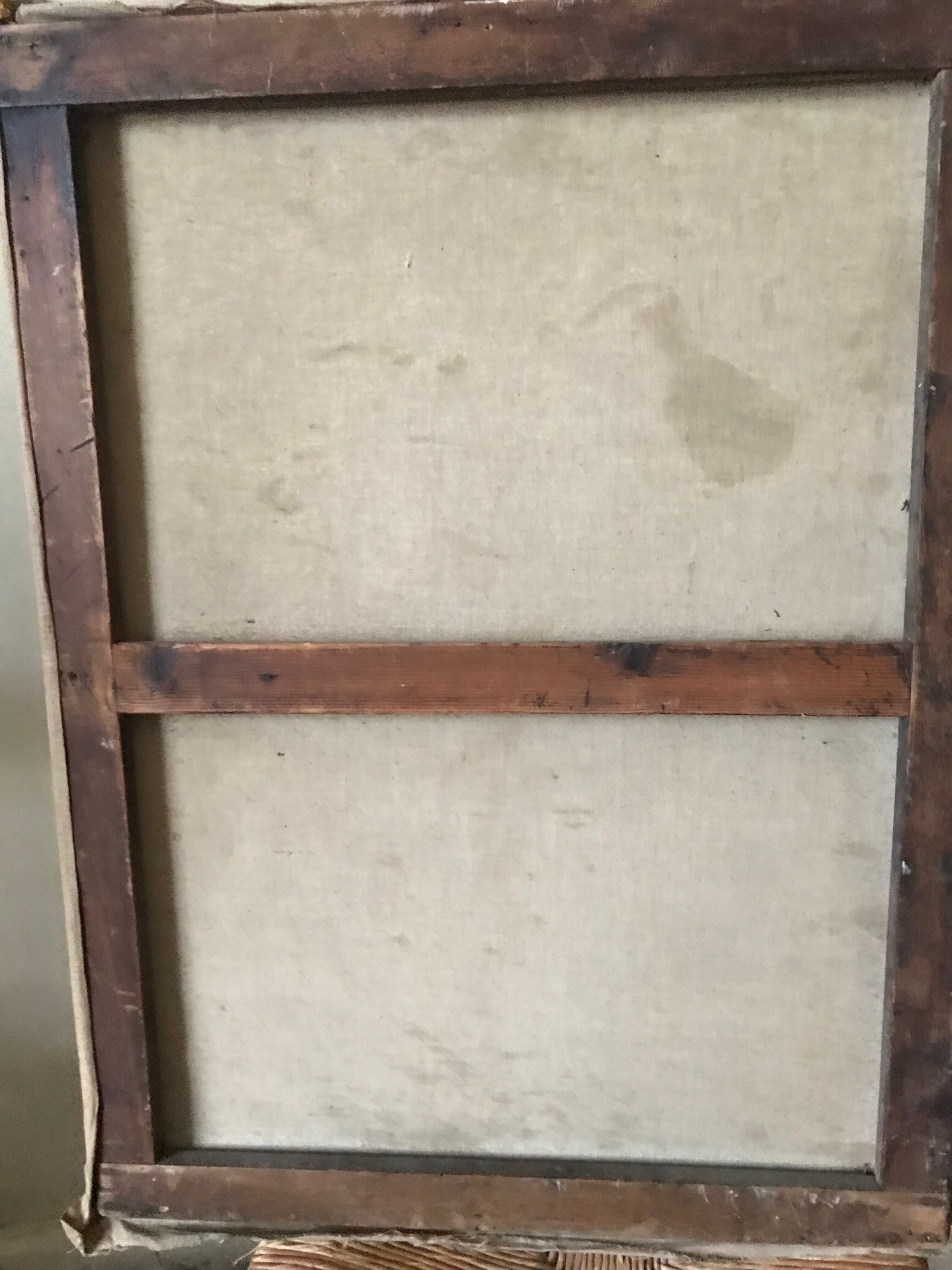 Oil on canvas portrait of a woman 20th century