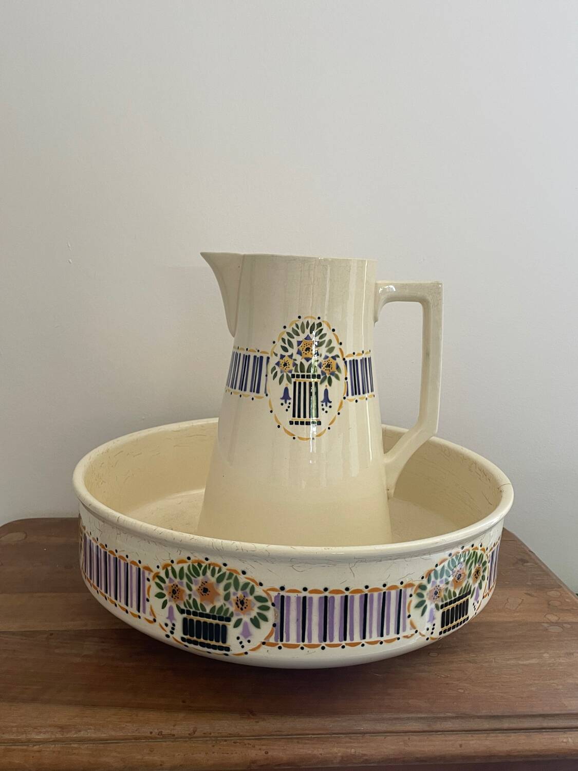 Old jug Sarreguemines