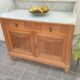 Art Deco oak and marble sideboard