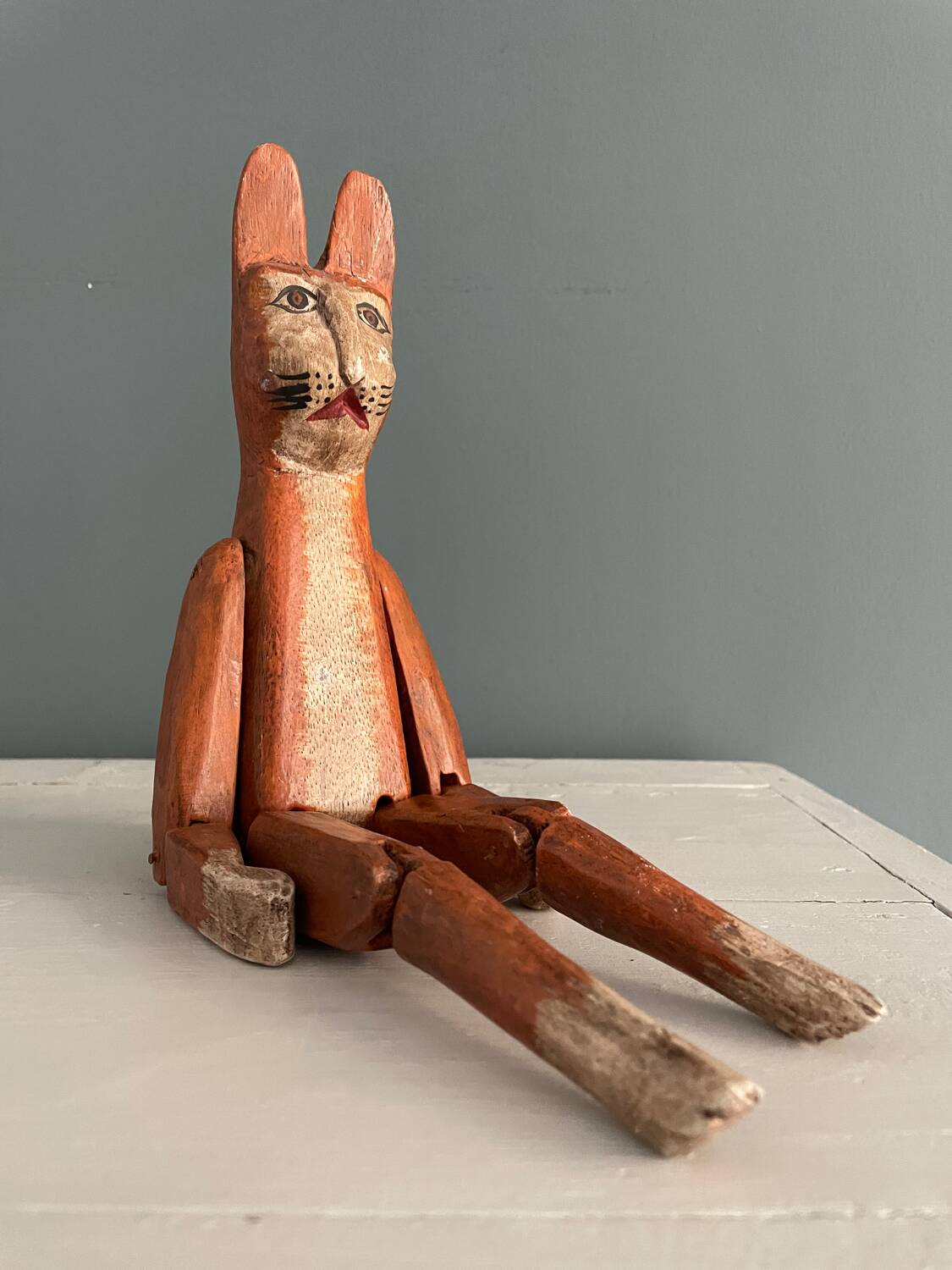 Old handcrafted wooden toy