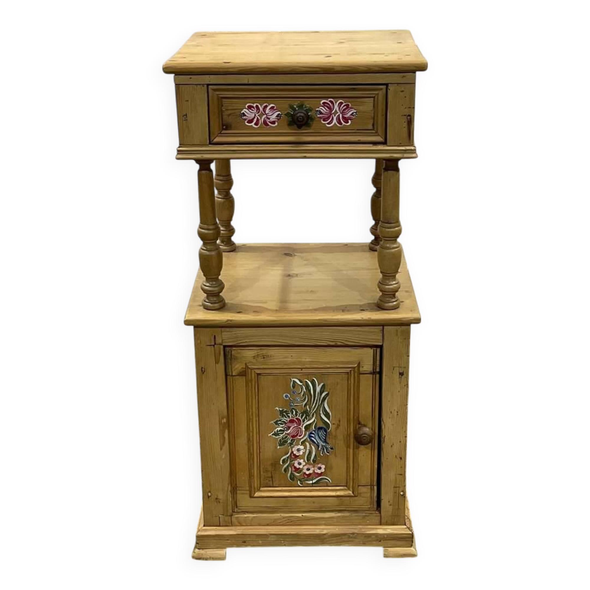 Early 20th century fir bedside table