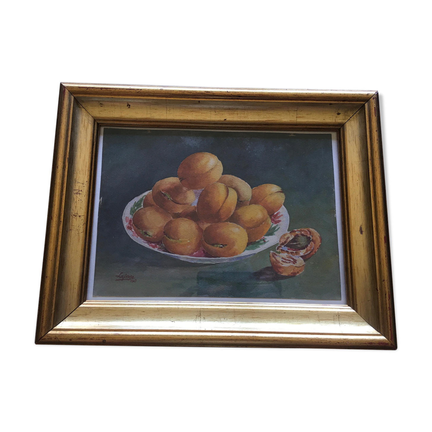 Still life with apricots