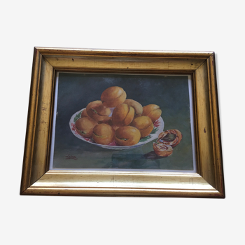 Still life with apricots