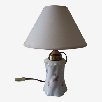 Old table lamp / table / bedside / earthenware side lamp