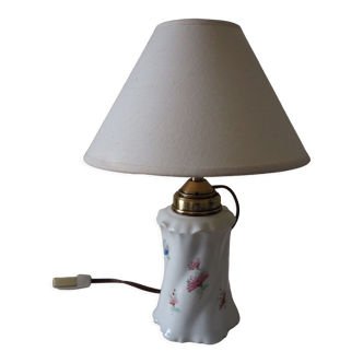 Old table lamp / table / bedside / earthenware side lamp