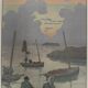 Lithograph by Henri Rivière The Magic of the Hours - Twilight