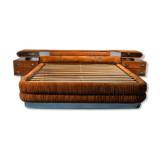 Double bed with alcantara radio 70s vintage modernariato