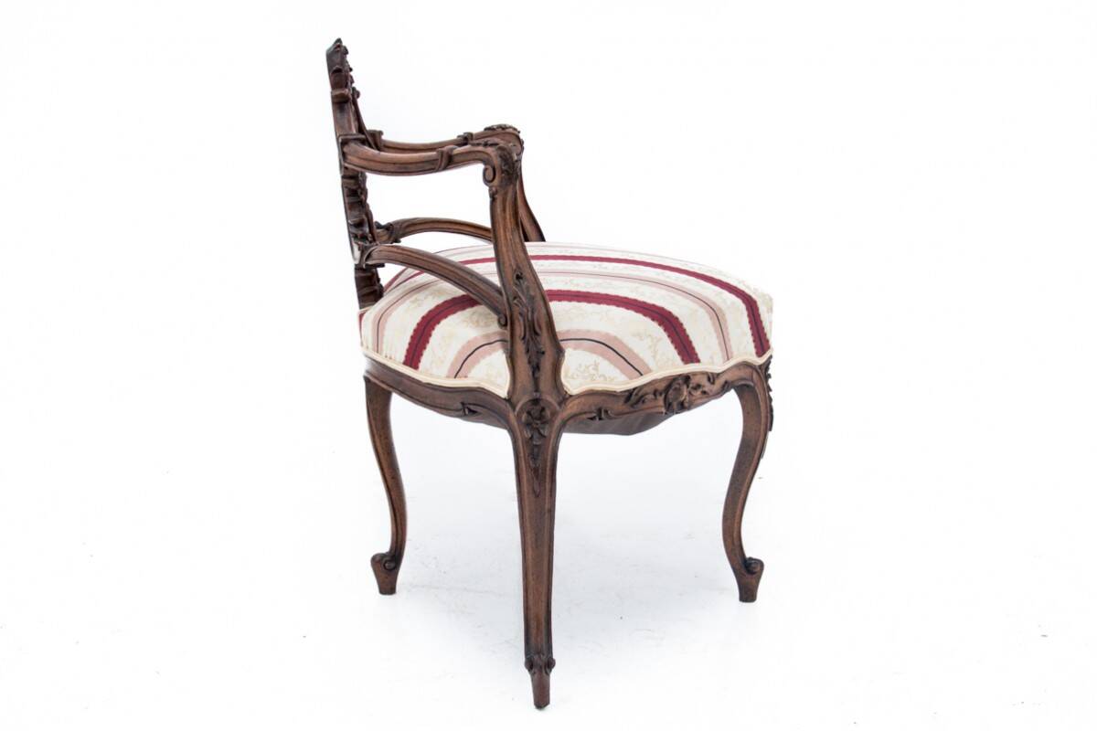 Fauteuil d'angle, France, vers 1880.