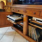 Directory style solid cherry bookcase