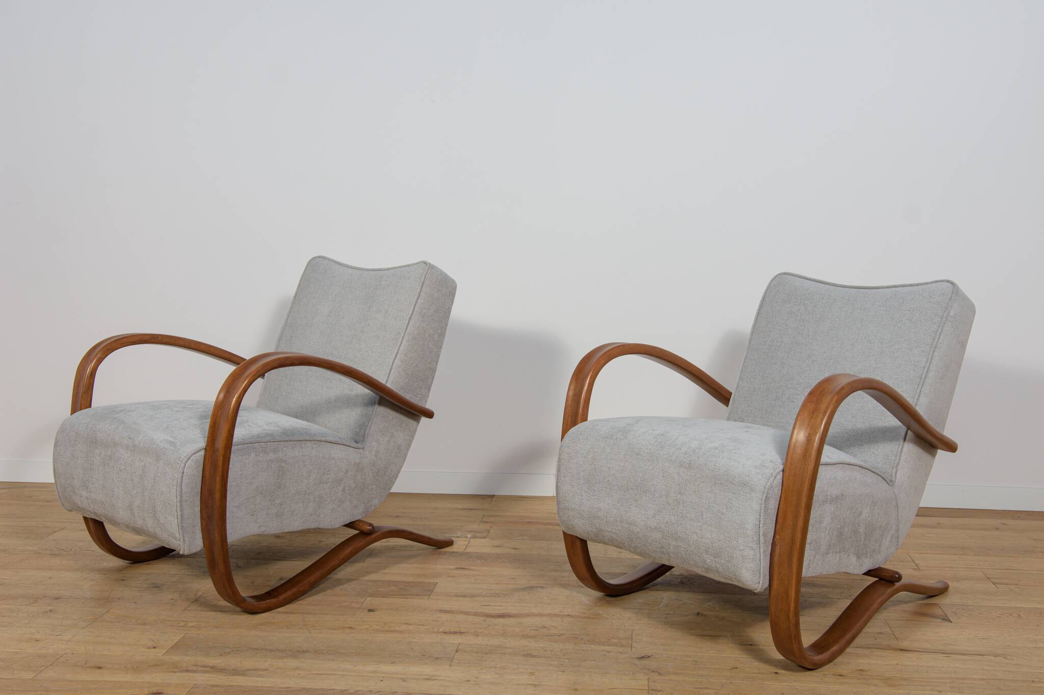 Model H-269 Lounge Chairs by Jindřich Halabala for UP Závody, 1950s, Czecho