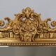 Large French antique gilt wooden chimney mirror, ca 1890