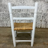Chaise paillée enfant