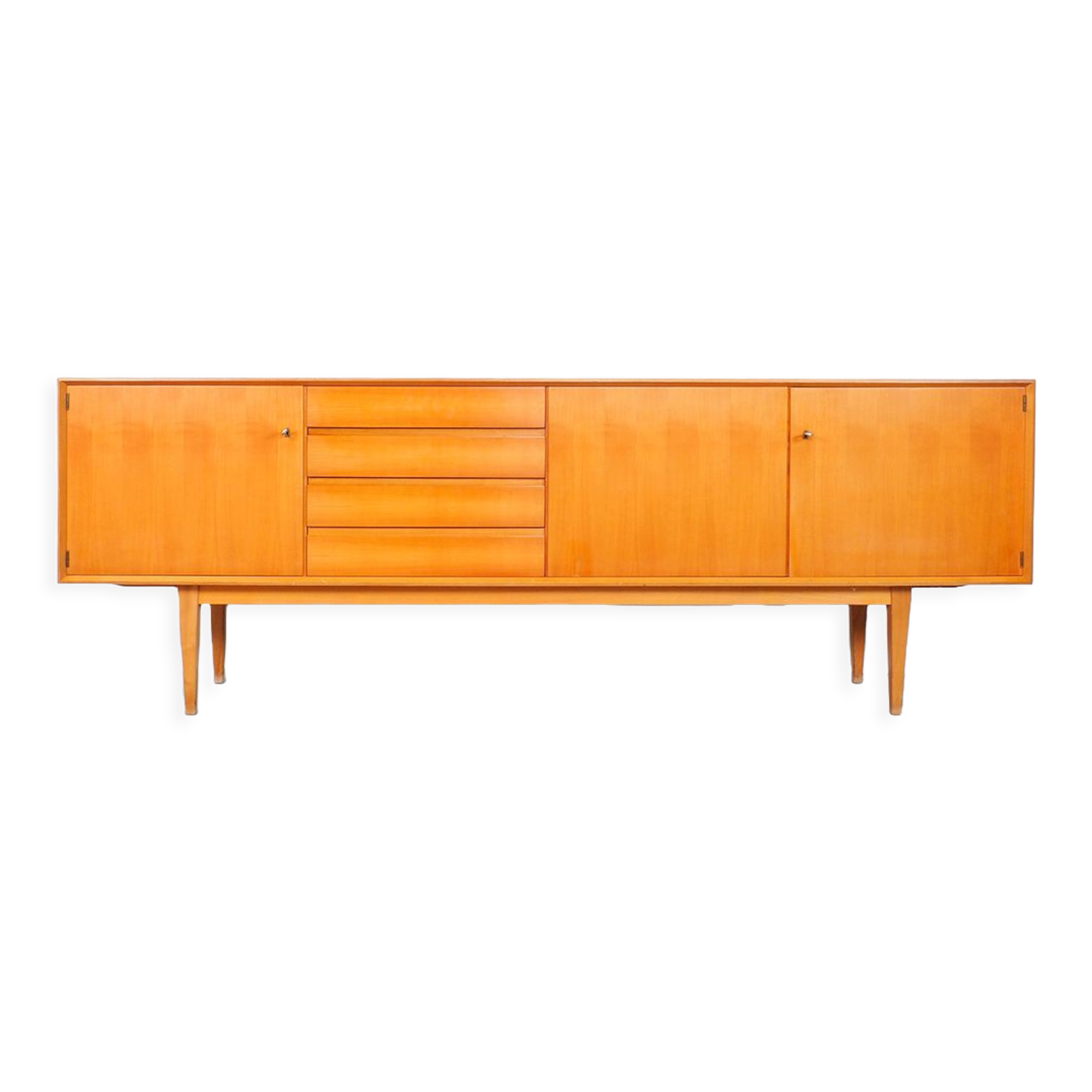 Cherry sideboard with drawers, 1960s