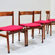 4 rosewood chairs Gianfranco Frattini model 107