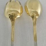 Emile puiforcat - solid silver and vermeil salad cutlery