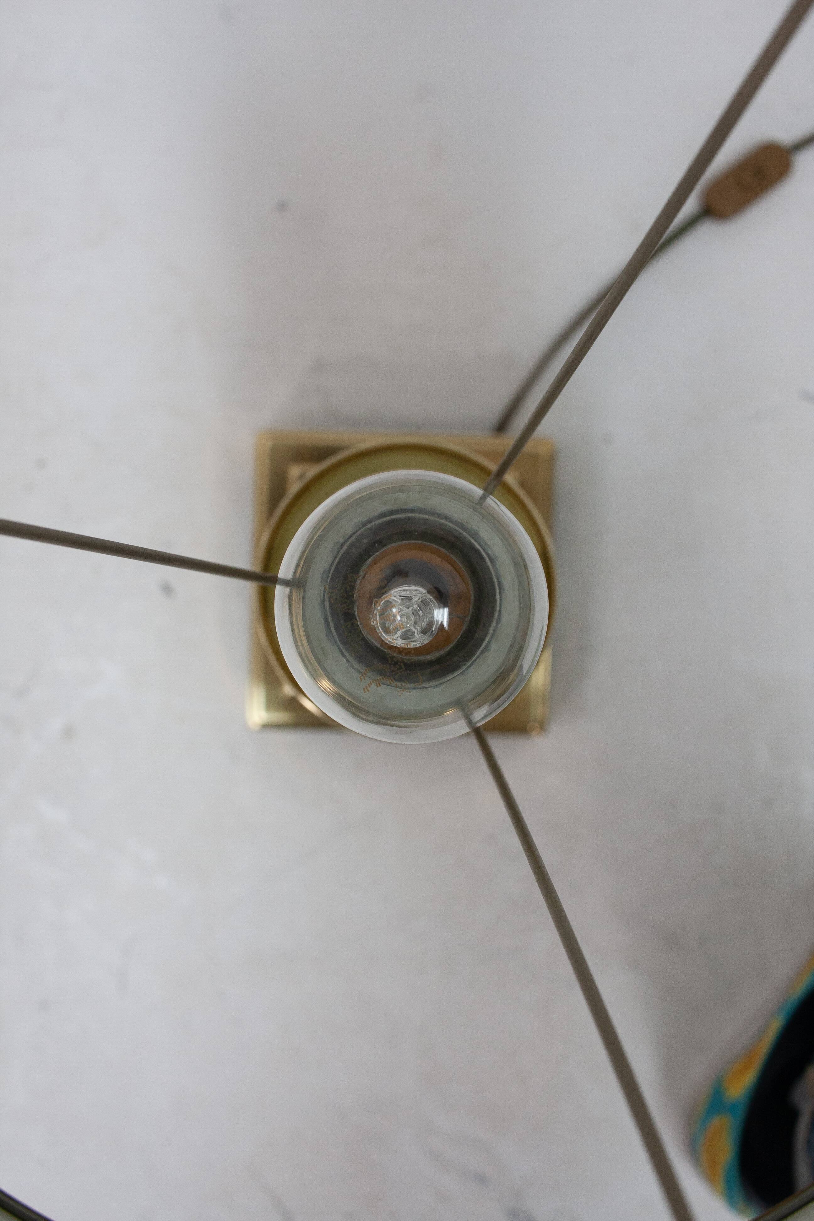 Two brass Herda table lamps