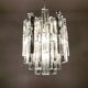 Large Ice Glass Chandelier by J.T. Kalmar