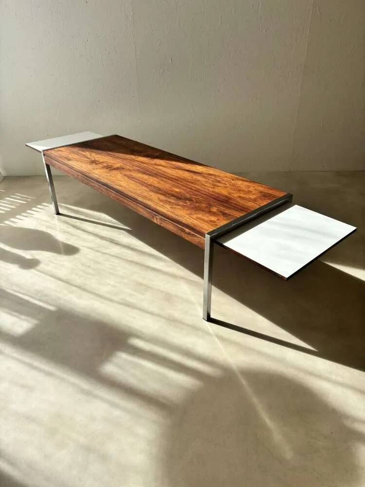 Vintage Dutch Design coffee table by Topform, rosewood, 1960s.