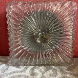 Molded glass ceiling light 1970s