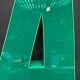 Old letter in metal and plexiglass, industrial decoration