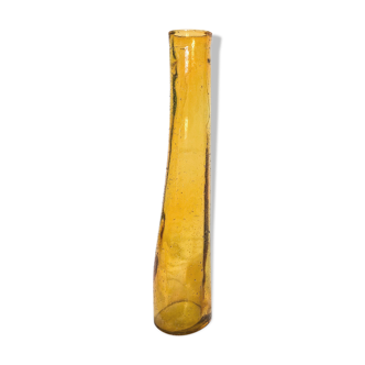 vintage soliflore in amber glass "bubble"