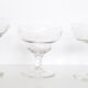 Ensemble de 6 coupes à champagne dépareillées, en verre ciselé