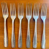 Lot de 6 fourchettes en argent