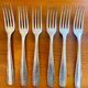 Set of 6 silver forks