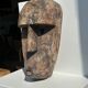 Large Timor mask in patinated wood H:50cm (1)