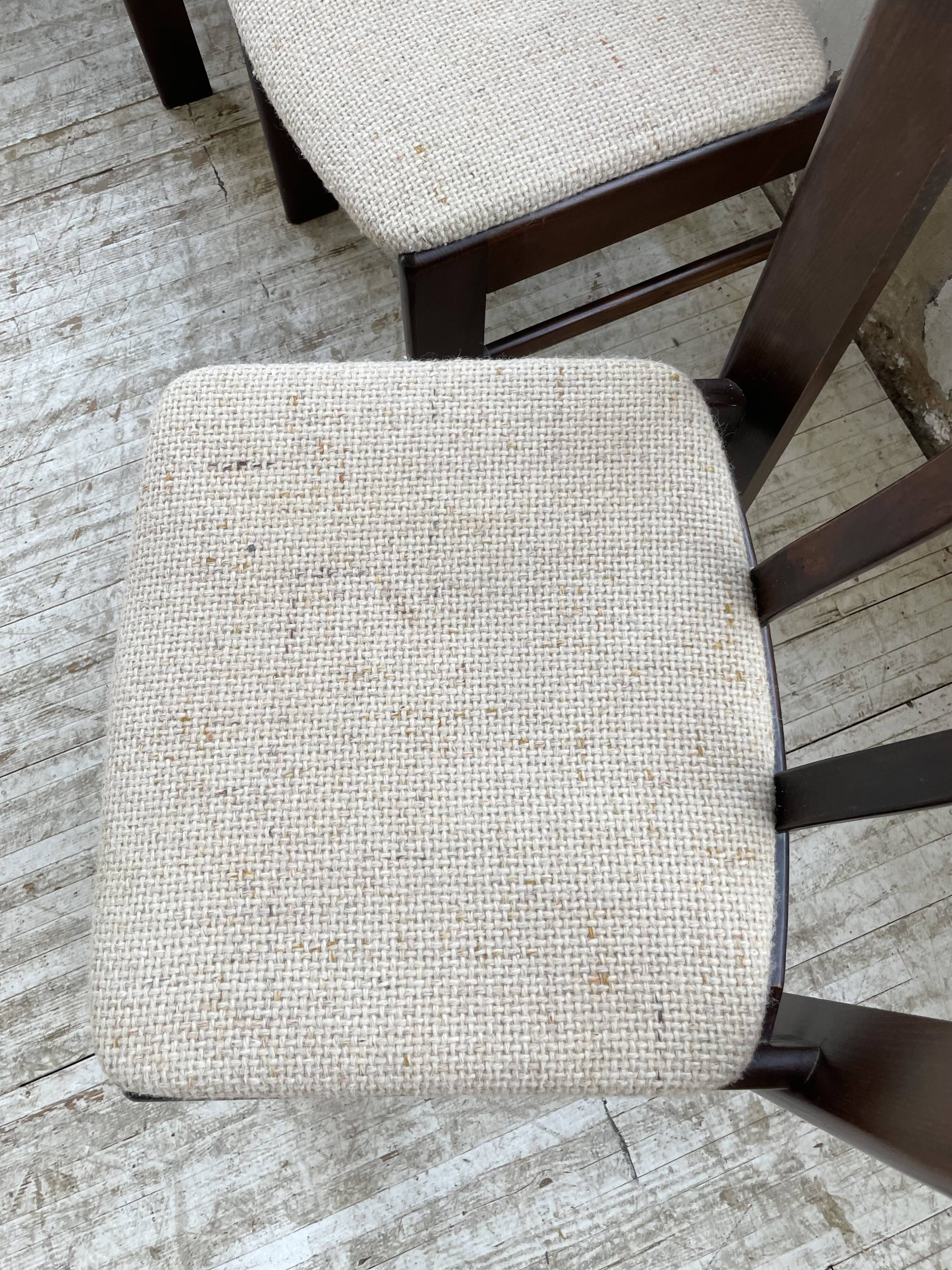 4 Scandinavian mahogany chairs