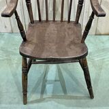 Fauteuil anglais en orme - fin XIXème