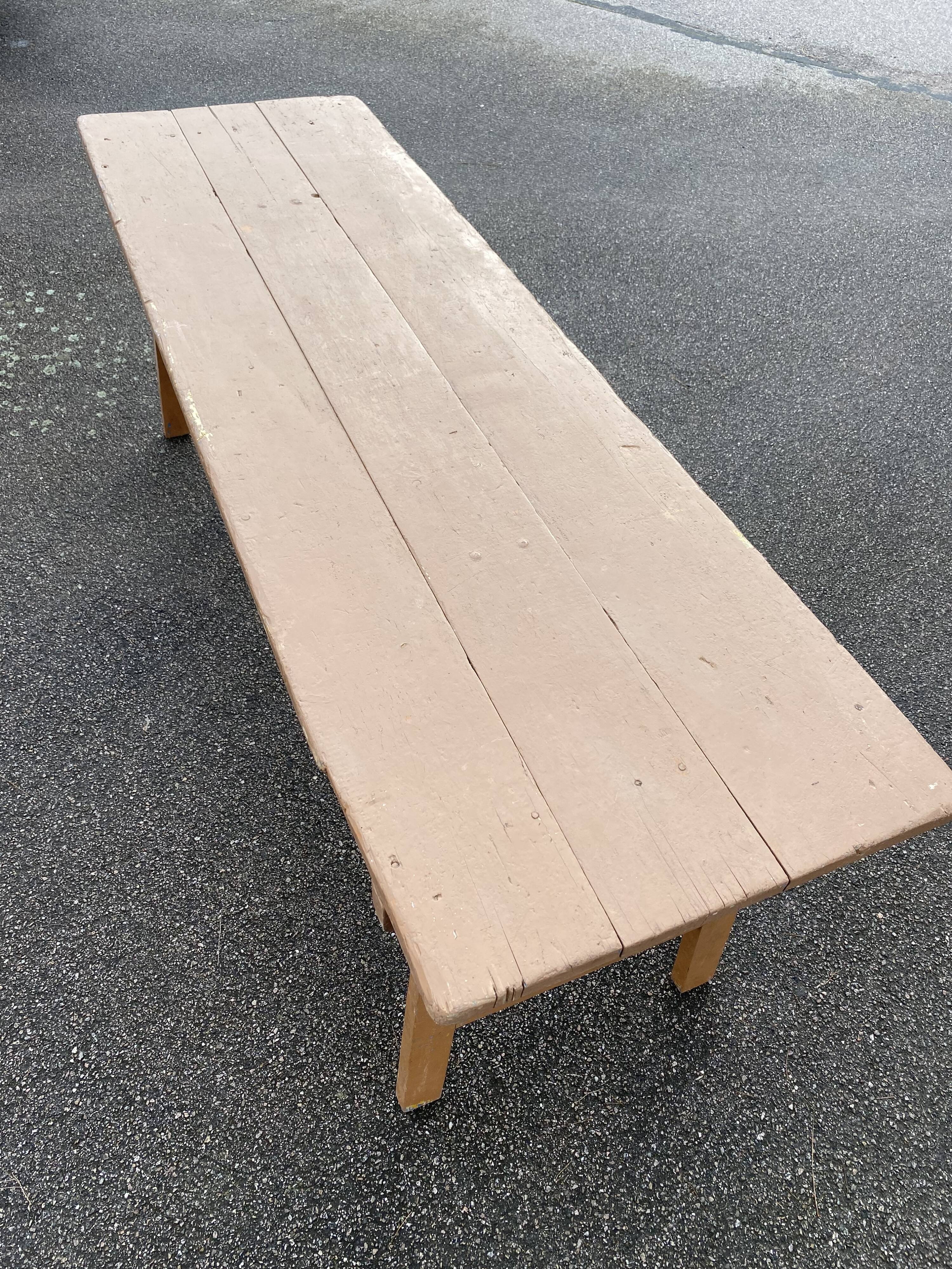 Painted folding brasserie table