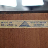 Bibliothèque en palissandre, design danois, années 70, production: Hjørnebo