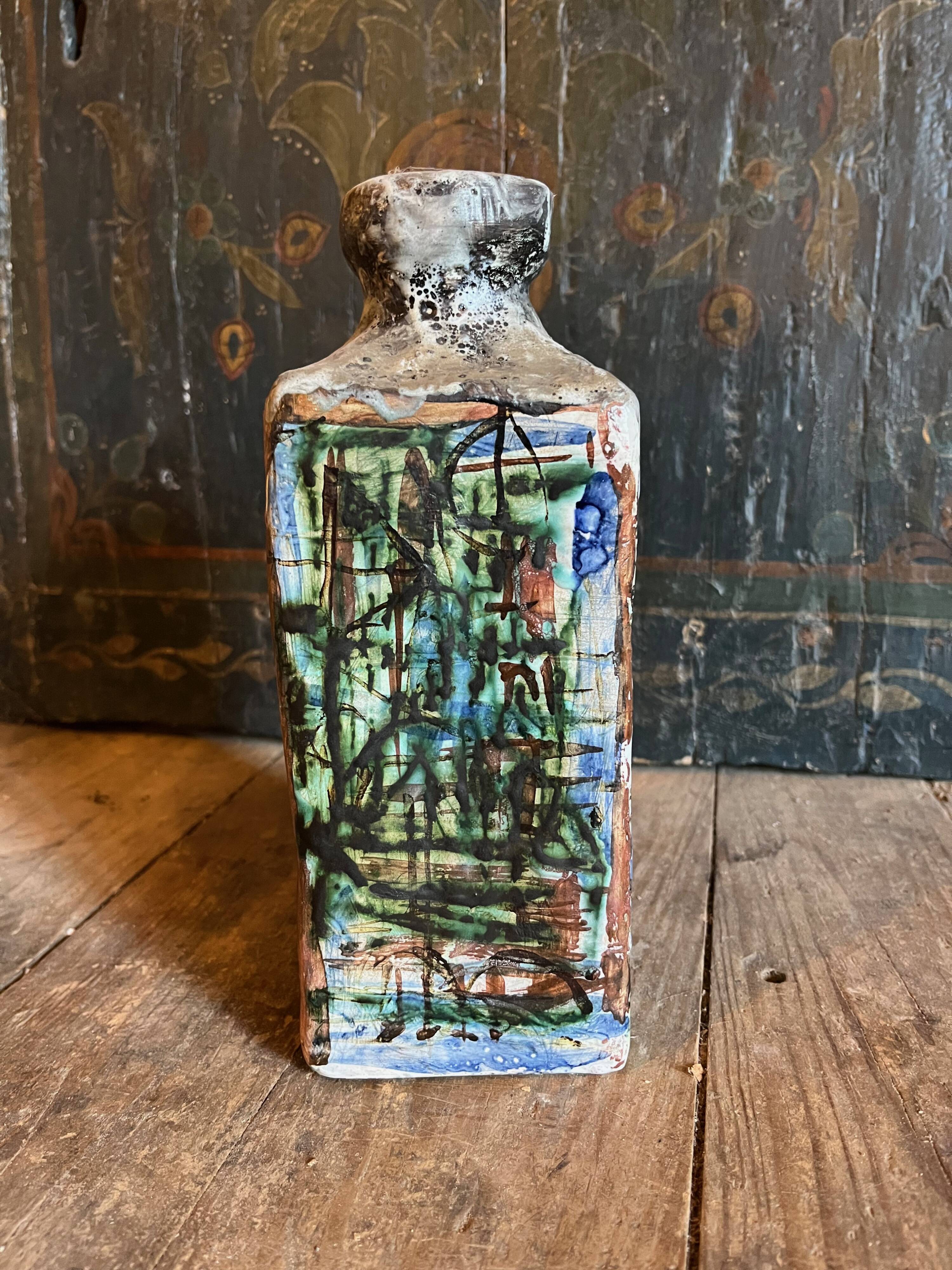 Carafe par Fernande Kohler. Vallauris.