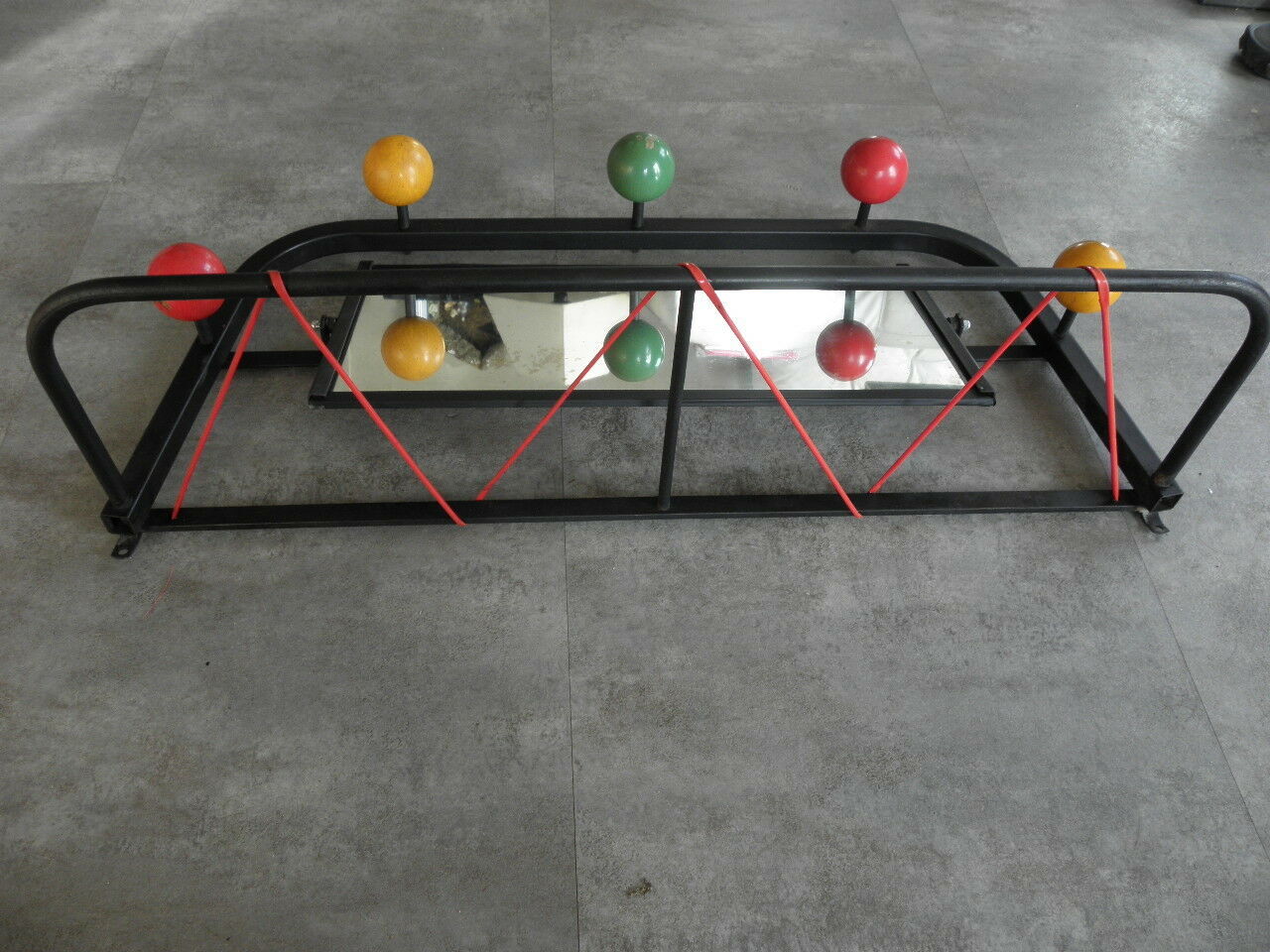 50' vintage ball coat rack