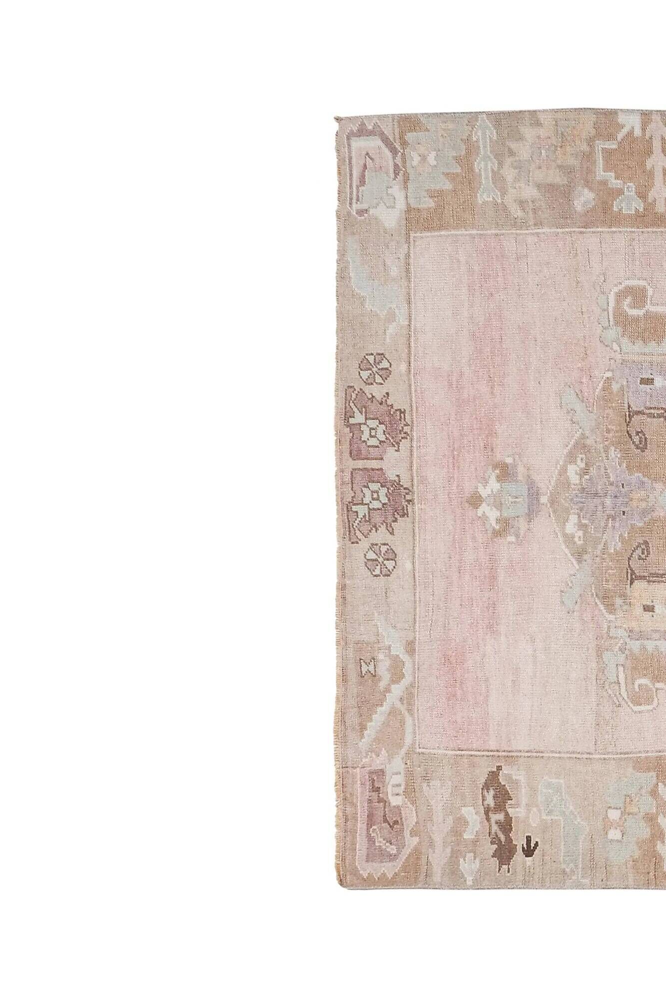 Vintage Turkish hallway rug 156x372 cm