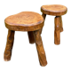 Pair of vintage brutalist stools