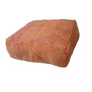Handmade Berber pouf in wool 60 X 60 X 20 CM