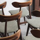 Set of 10 dining chairs 'Kastrup' by Louis van Teeffelen, Dutch design, 1960s