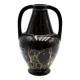 Lucien Brisdoux black and gold art deco vase