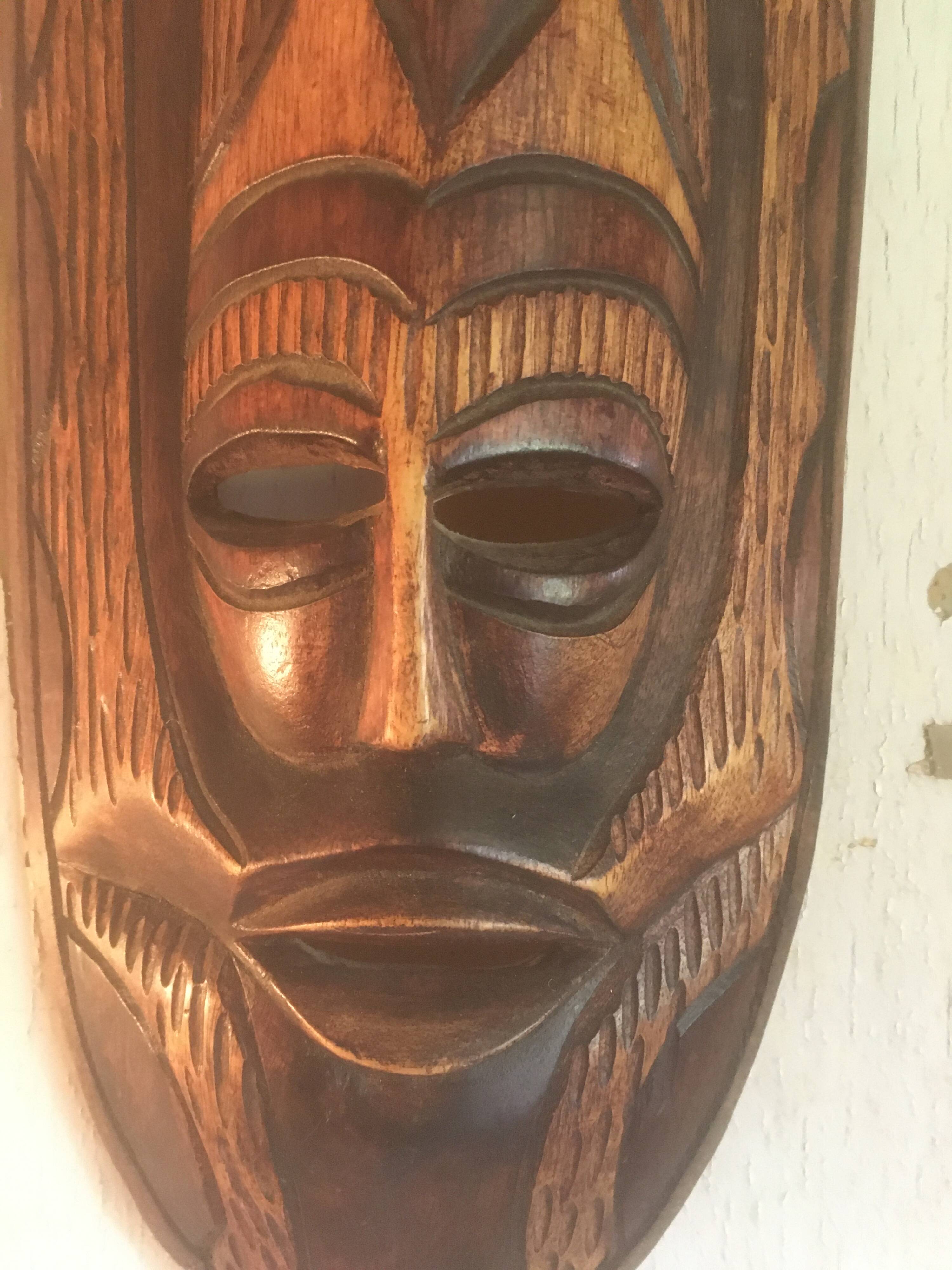 African wooden mask