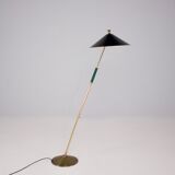 Modernist reclining floor lamp